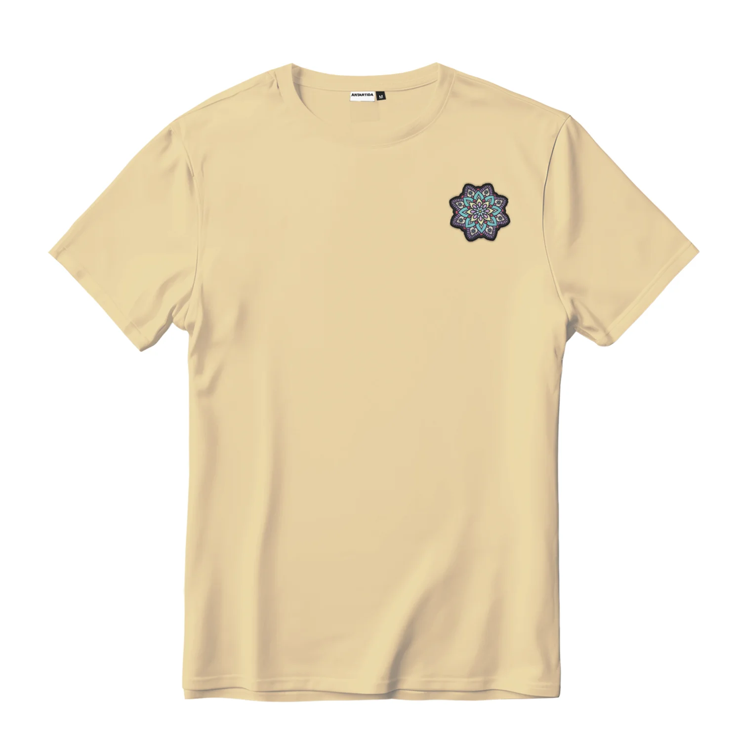 Camiseta amarilla mandala antartida